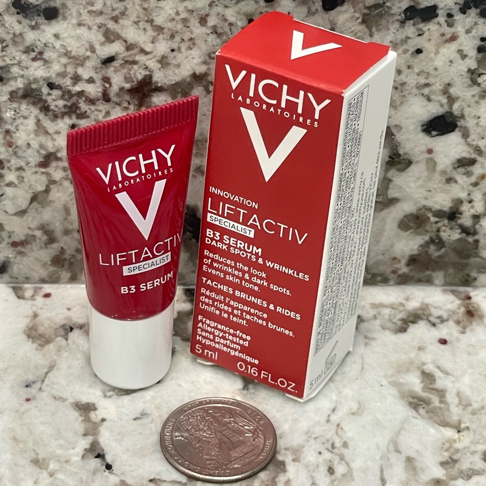 🍄6/$26 Vichy liftactiv B3 serum dark spots & wrinkles travel NWT